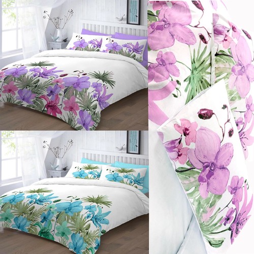 Lily floral duvet - lily,