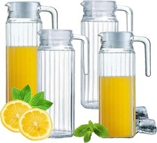 Slim Glass Fridge Jug 1.1L