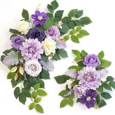 2Pcs Wedding Arch Flowers Set