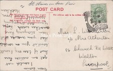 Genealogy Postcard - Warburton / Atherton, 84 Church Road West, Liverpool GL3771