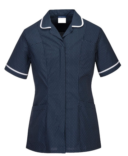 Healthcare navy polka dot - polka,