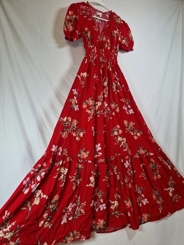Apricot vintage floral - apricot,