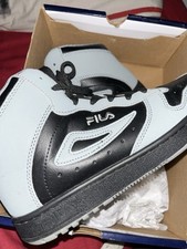 Black And Grey Fila Size 4
