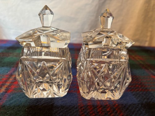 Pair crystal glass - pair, of