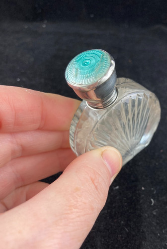 Antique silver smelling salts - silver,