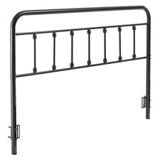 VEVOR Metal Headboard for Queen Size Bed Ideal for Bedroom Hotel Dormitory Black