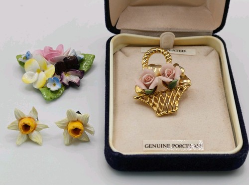 Vintage porcelain flower - vintage,