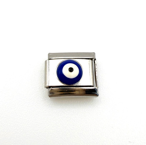 Silver greek evil eye - silver, classic