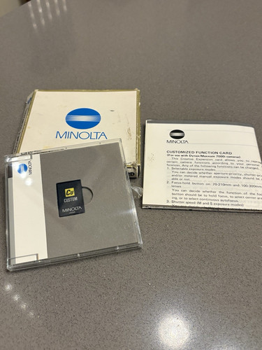 Minolta customized function - cu,