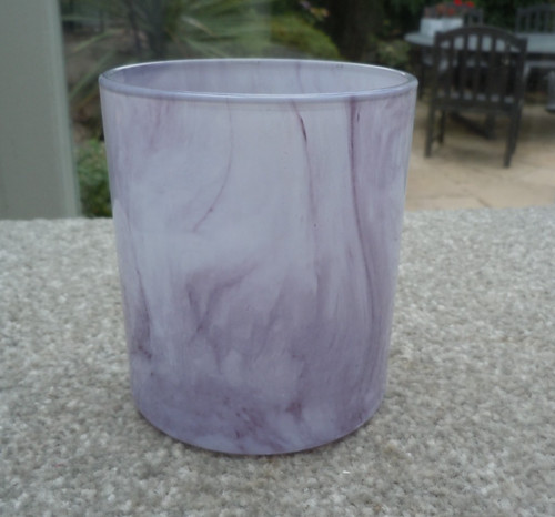 Marbled purple glass - marbled, tea