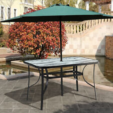 Solid / Marble / Stone Garden Outdoor Patio Bistro Glass Coffee Table 60-150cm