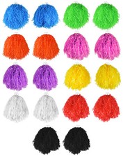 12 X PAIRS JUMBO USA POM POMS