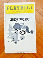 Playbill  "Sly Fox" Theatre