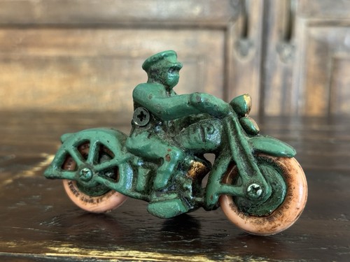 Vintage cast iron harley - cast,