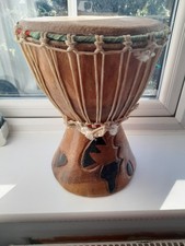 Hand Carved Bongo Drum
