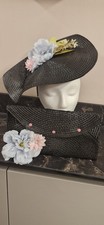 Fascinator With Clutch Bag  Handmade, Wedding/races/special Occasion