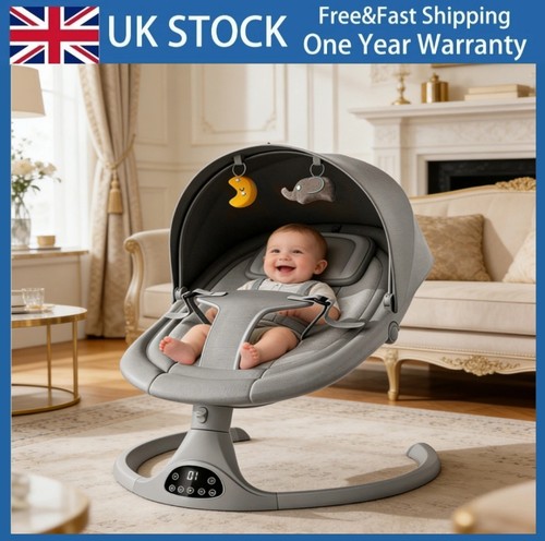 Bluetooth electric baby swing - baby,