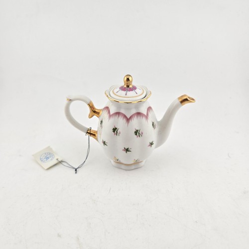 Mini porcelain teapot ornament - mini,