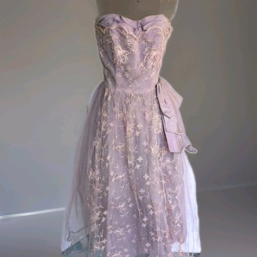 Vintage 1950s prom dress - vintage,