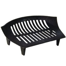 Fire Grate Cast Iron Grill Black Coal Log Fireside Fireplace Accessory Medium
