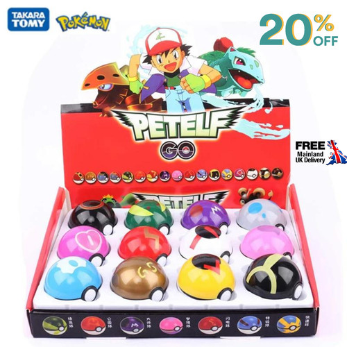 12pcs ball pokeball - set, kids