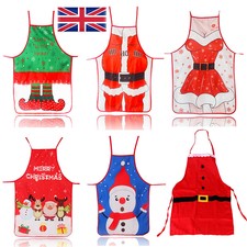 Christmas Apron Dinner Cooking Baking Chef Christmas Decoration Adults XMAS UK
