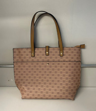 Bessie London Logo Print Brown Tote / Shoulder Bag Handbag *VGC*