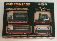 Eddie Stobart Corgi Boxed Truck Set inc Cargo Box Van & Fork Lift Truck 2002