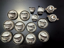 25 Piece Vintage Hand Painted