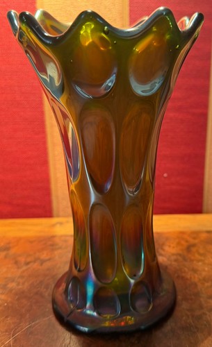 Antique fenton green carnival - antique,