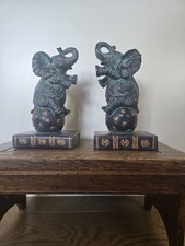 vintage heavy resin elephant