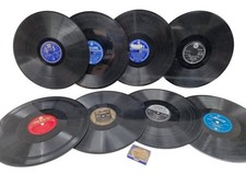 Vintage Vinyl Record Collection Mixed Artists and Labels 78 RPM 10 Inch