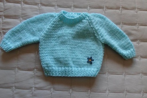 Hand knitted dolls clothes - knitted,