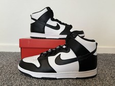 BRAND NEW Nike Dunk Hi Retro - Black/White - UK Size 10.5 (EU 45.5)