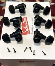 Schaller M6 90 Locking Tuners Black 3L3R 3 Per Side - 10050423.02.52
