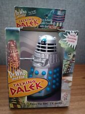 Doctor Who Product Enterprise Talking Dalek 16cm Silver & Blue in Box Sealed