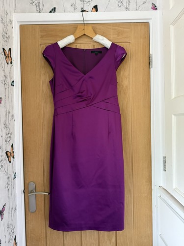 Coast purple fitted - fitted, satin