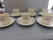 Lovelyl Set Of 6 Royal Doulton Romance Collection Diana  1981 Coffee Cups / Cans