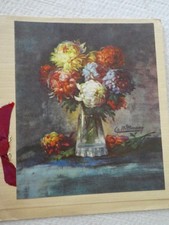 Lovely Vintage Birthday Greetings Card Ephemera (A26) Floral Display; Used