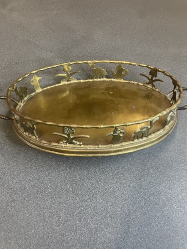 Vintage brass camel tray - camel, –