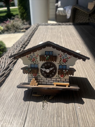 Vtg german mini cuckoo clock - vtg,