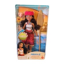 DISNEY ● Moana 2 Singing Adventure Moana Doll with Signature Outfit Mattel 