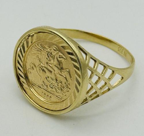 Genuine mens 9ct yellow gold - 9ct,