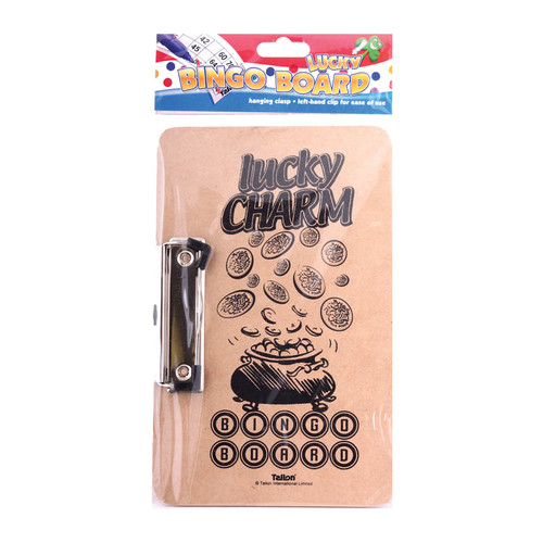 Lucky bingo board with clasp - bingo,