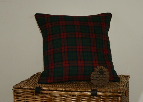 Tartan cushion cover handmade - tartan,