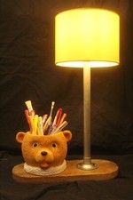 Bespoke handmade lamp. Kids/Nursery Room. Teddy. 