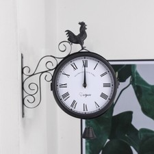 Cockerel & Bell Wall Clock