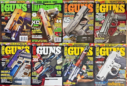 Guns magazines lot 8 - -,