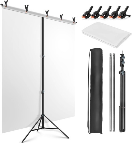 White backdrop with stand - white,