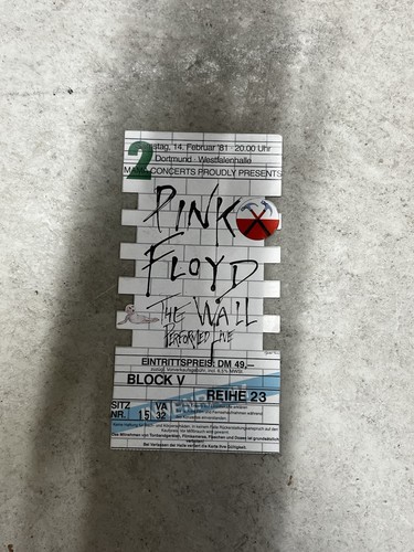 Pink floyd the wall ticket - floyd,